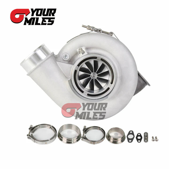 G42-1200 COMPACT 73MM JOURNAL BEARING TURBOCHARGER T4 1.15/1.25 0.85/1.01/1.15/1.28 DUAL V-BAND HOUSING