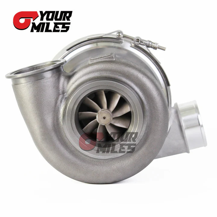 G42-1200 COMPACT DUAL BALL BEARING SYSTEM TURBOCHARGER POINT MILLED WHEEL T4 1.15/1.25 0.85/1.01/1.15/1.28 DUAL V-BAND HOUSING