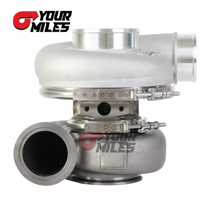 G42-1200 COMPACT DUAL BALL BEARING SYSTEM TURBOCHARGER POINT MILLED WHEEL T4 1.15/1.25 0.85/1.01/1.15/1.28 DUAL V-BAND HOUSING
