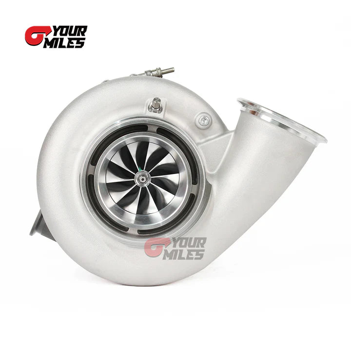REVERSE ROTATION G42-1450 BILLET COMPRESSOR WHEEL JOURNAL BEARING TURBOCHARGER 1.01/1.15/1.28 DUAL V-BAND HOUSING