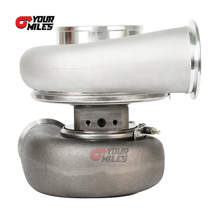 REVERSE ROTATION G42-1450 BILLET COMPRESSOR WHEEL JOURNAL BEARING TURBOCHARGER 1.01/1.15/1.28 DUAL V-BAND HOUSING