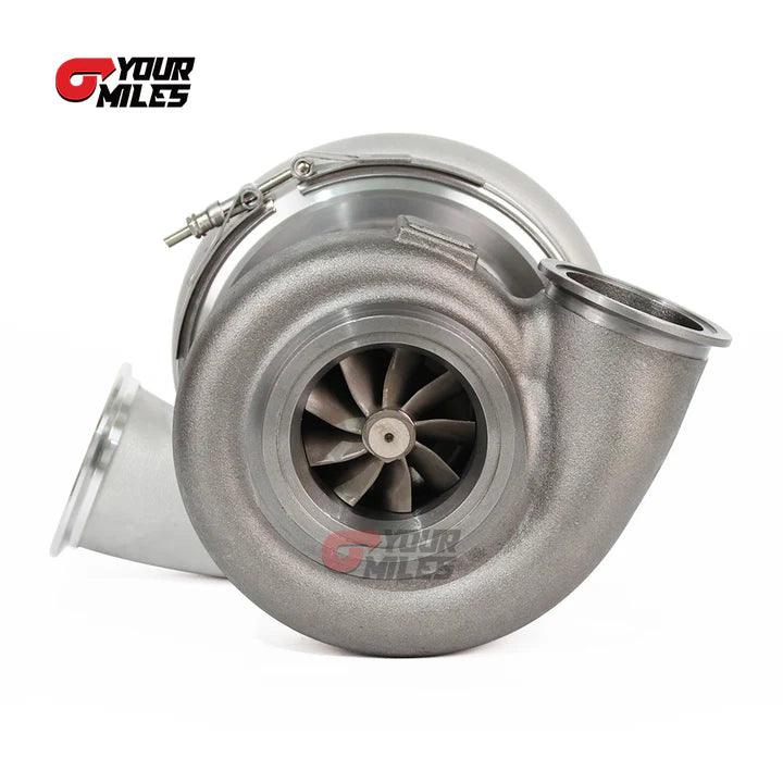 REVERSE ROTATION G42-1450 BILLET COMPRESSOR WHEEL JOURNAL BEARING TURBOCHARGER 1.01/1.15/1.28 DUAL V-BAND HOUSING