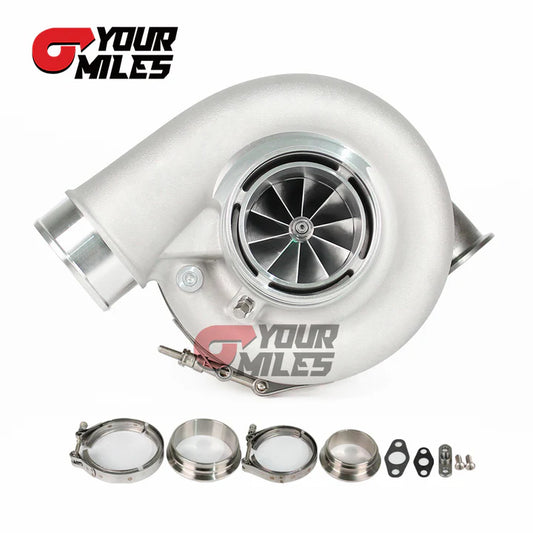 REVERSE ROTATION G42-1200 COMPACT TURBOCHARGER JOURNAL BEARING BILLET WHEEL 1.01/1.15/1.28 DUAL V-BAND HOUSING