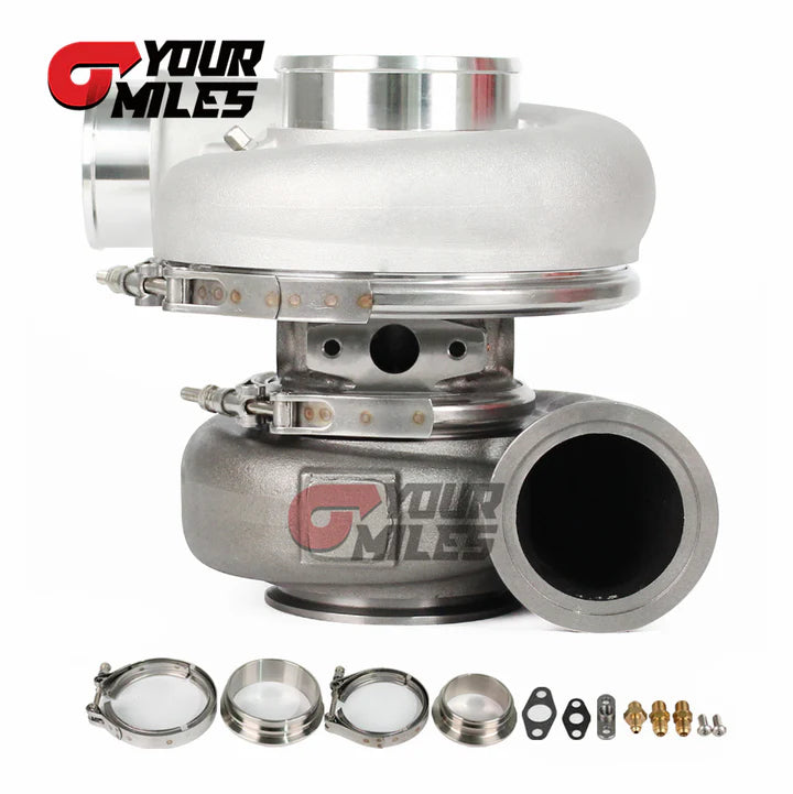 REVERSE ROTATION G42-1200 COMPACT DUAL BALL BEARING TURBOCHARGER BILLET WHEEL 1.01/1.15/1.28 DUAL V-BAND HOUSING