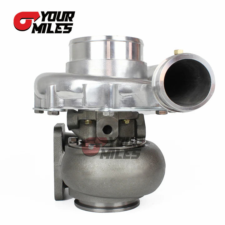 T76 BCW DUAL BALL BEARING TURBOCHARGER T4 0.68/0.81/0.96 Q-TRIM TURBINE+FLANGE CLAMP
