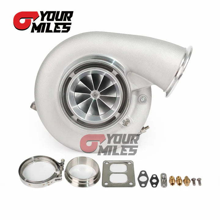 G42-1450 BILLET COMPRESSOR WHEEL CERAMIC DUAL BALL BEARING TURBOCHARGER T4 1.15/1.25 0.85/1.01/1.15/1.28 DUAL V-BAND HOUSING