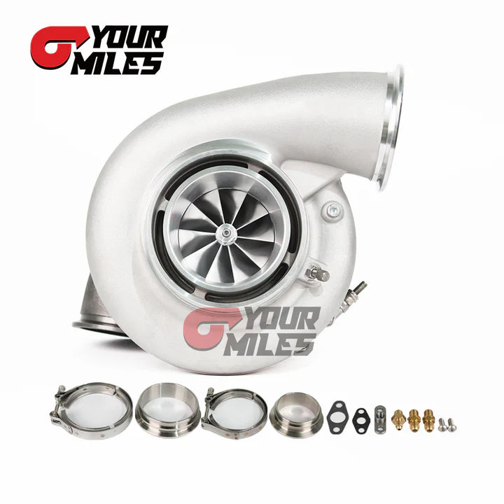 G42-1450 BILLET COMPRESSOR WHEEL CERAMIC DUAL BALL BEARING TURBOCHARGER T4 1.15/1.25 0.85/1.01/1.15/1.28 DUAL V-BAND HOUSING