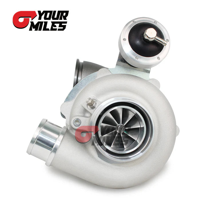 WASTEGATED G25-550 DUAL BALL BEARING POINT MILLED COMP. WHEEL TURBOCHARGER 0.72 A/R VBAND TH