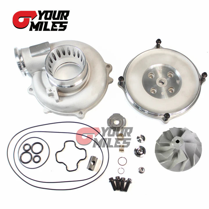 94~97 POWERSTROKE 7.3 TP38 TURBO COMPRESSOR HOUSING REBUILD KIT 66/88 3.5'' HOSE