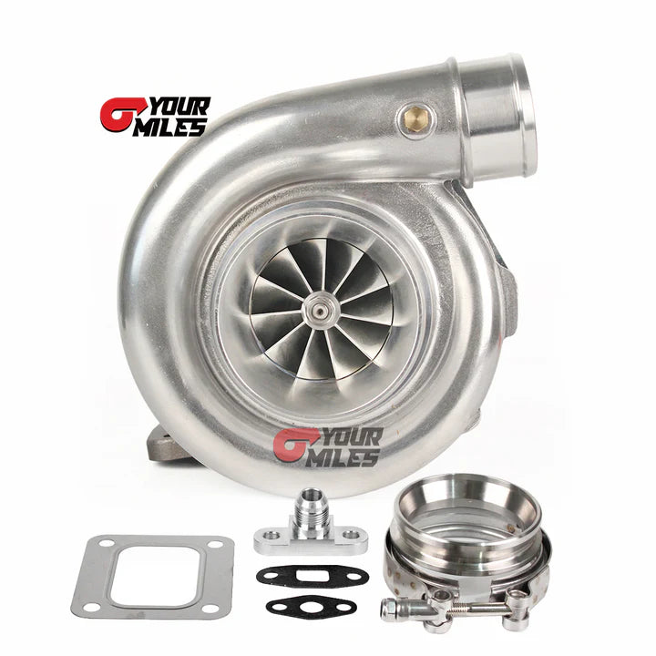 T72 BILLET WHEEL TURBOCHARGER T4 0.68/0.81/0.96 PTRIM TURBINE+FLANGE CLAMP