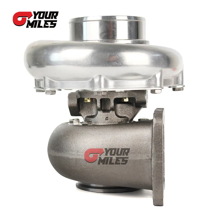 T76 BILLET COMPRESSOR WHEEL TURBOCHARGER T4 0.68/0.81/0.96 PTRIM TURBINE+FLANGE CLAMP