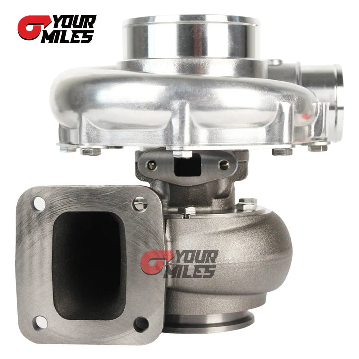 T76 BCW DUAL BALL BEARING TURBOCHARGER T4 0.68/0.81/0.96 Q-TRIM TURBINE+FLANGE CLAMP