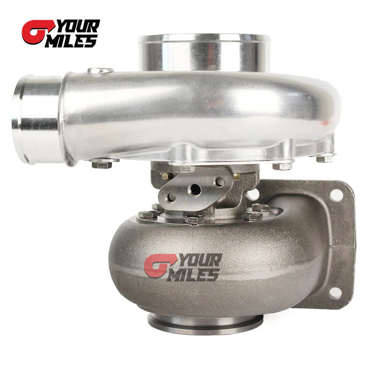 T76 BCW DUAL BALL BEARING TURBOCHARGER T4 0.68/0.81/0.96 Q-TRIM TURBINE+FLANGE CLAMP